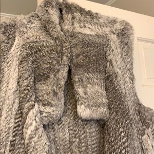 Calypso fur vest grey